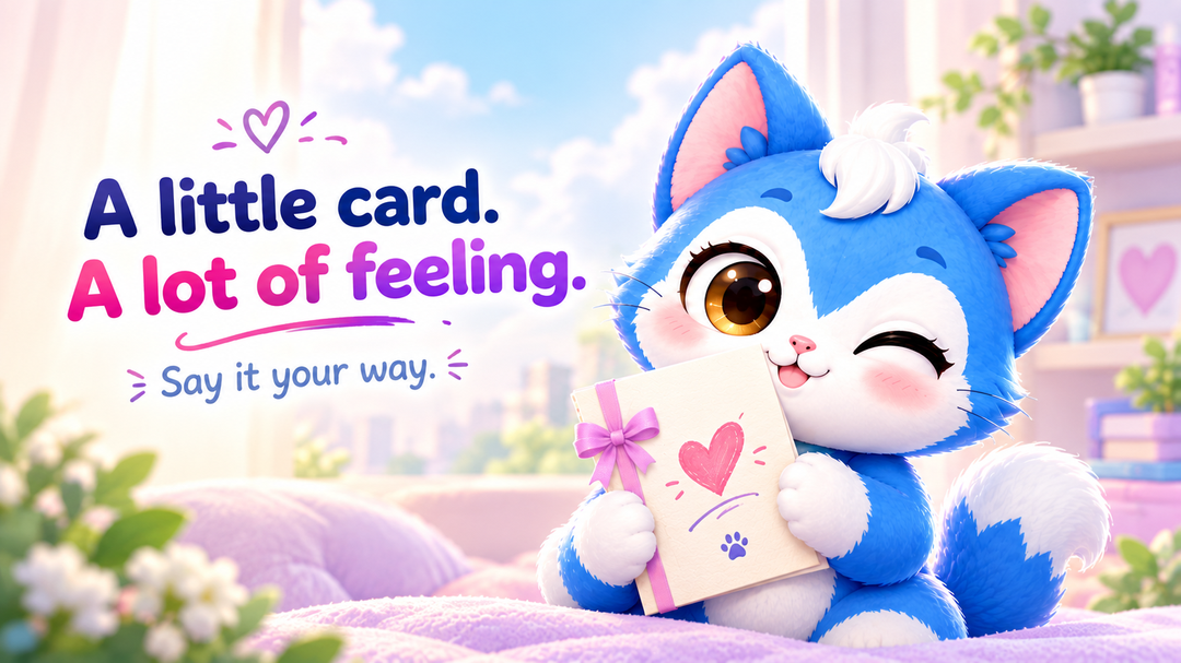 A little card. A lot of feeling.